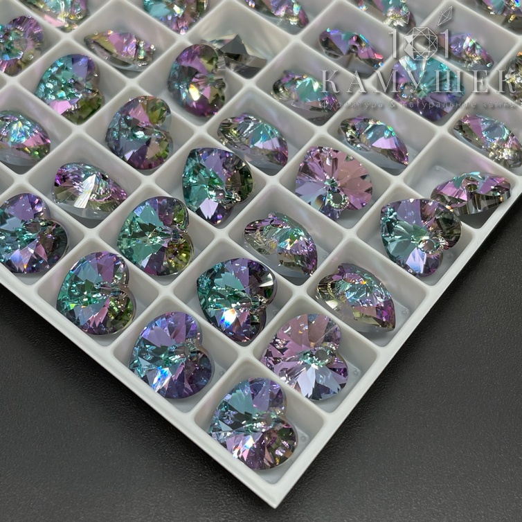 6228 Xilion Heart 10,3*10 мм Crystal Vitrail Light (VL)
