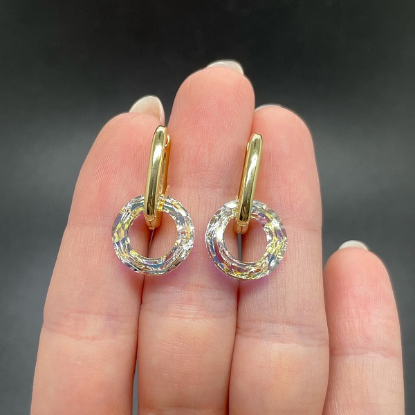 4139 Cosmic Ring 14 мм Crystal Aurore Boreale (AB)