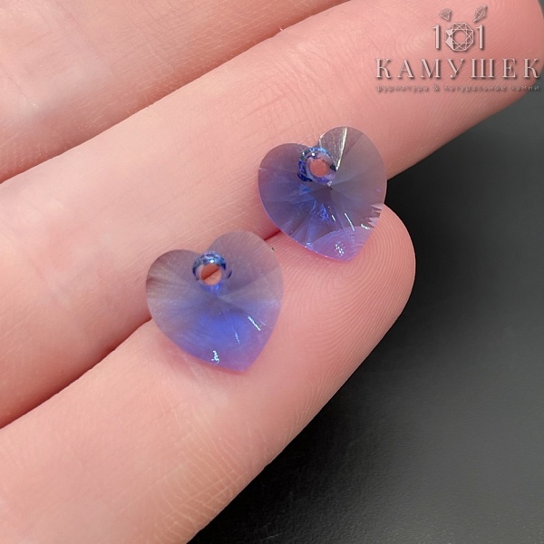 6228 Xilion Heart 10,3*10 мм Sapphire (206)