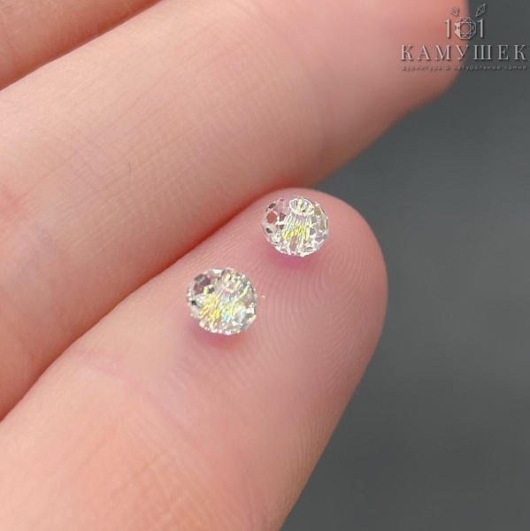 5040 Briolette Bead 4 мм Crystal Aurore Boreale уп.10шт.